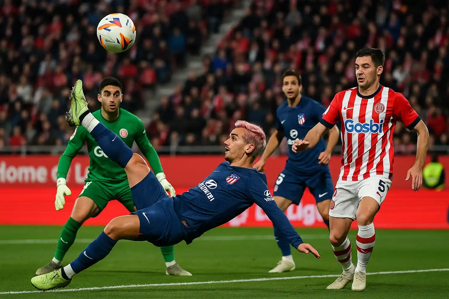 Bàn thắng đẳng cấp trong trận Girona vs Atletico Madrid.